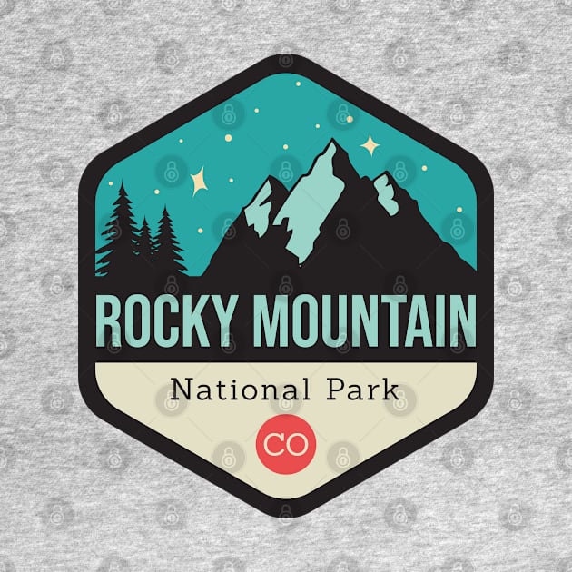 Rocky Mountains Park Badge by CloudWalkerDesigns